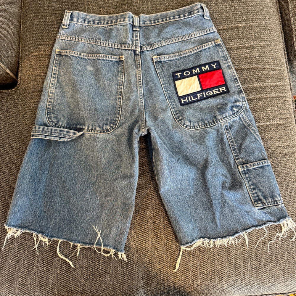 Vintage Tommy Hilfiger Astro Denim Jorts Y2K Carpenter 90's